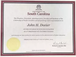 Congratulations to Dr. John H. Dozier