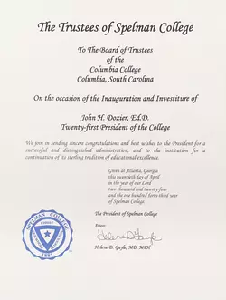 Congratulations to Dr. John H. Dozier