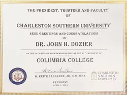 Congratulations to Dr. John H. Dozier